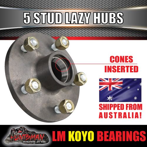 2X 5 Stud Trailer Lazy Hubs Suit HT Holden 5/108 PCD & LM (Holden) Koyo